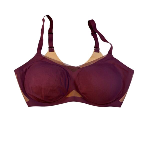 Honeylove Other - Honeylove crossover wireless bra. Wine color. Size 1X, 40 C/D.